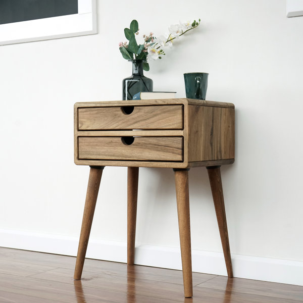 Corrigan Studio® Mid Century Nightstand With Drawer Wayfair